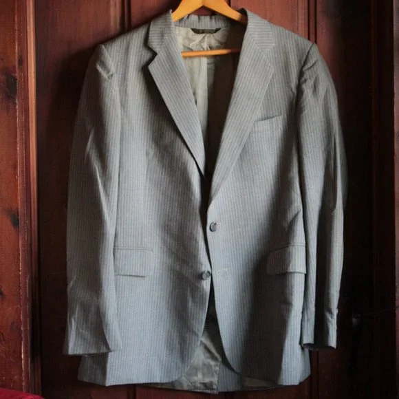 Pierre Balmain customed tailored wool suit jacket and pants set